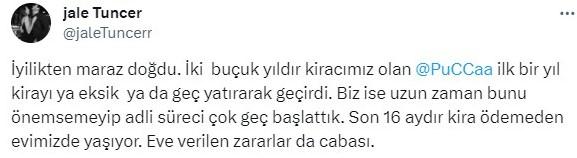 16 aydır kirasını ödeyemeyen Pucca'dan açıklama: Zor durumdayım