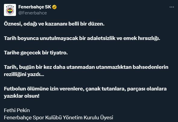 Ezeli rakipler birbirine girdi! Fenerbahçe'den Galatasaray maçı sonrası zehir zemberek paylaşım