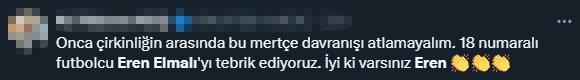 Fenerliler Eren Elmalı'yı yere göğe sığdıramıyor: Bundan sonra kardeşimizdir