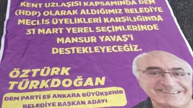 Mansur Yavaş'tan, sahte DEM Parti afişine tepki: Seçimi kaybedeceklerini anlayınca sahtekarlıklara başvuruyorlar