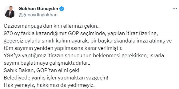 Gaziosmanpaşa'da sayım gerginliği! AK Parti ve CHP'liler birbirine girdi