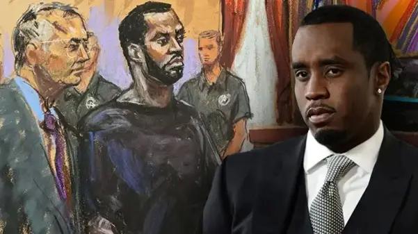 Mahkemeye zincirle getirilen Diddy, duruşma boyunca etrafına bakıp sırıttı