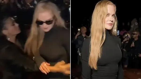 Paris'teki Balenciaga defilesinde Nicole Kidman ve Salma Hayek arasında gergin anlar yaşandı