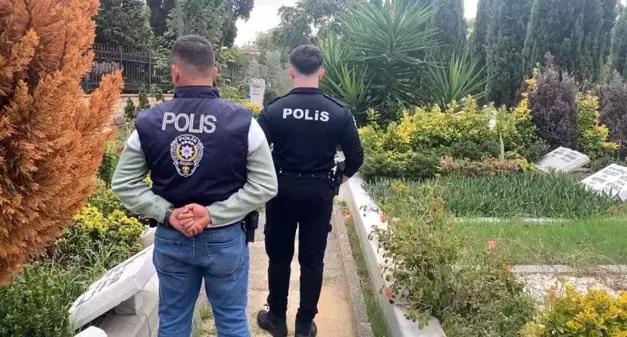 Polis, Cem Garipoğlu'nun kabrinin bulunduğu mezarlıkta nöbet tutuyor