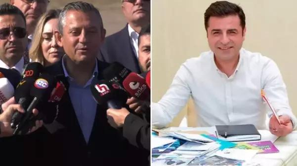 Selahattin Demirtaş ile görüşen CHP Genel Başkanı Özel'den ilk sözler